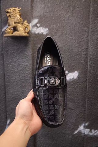 Giày lười versace da dập vân 3D hàng độc