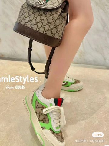 Nhân bản từ Giày thể thao nữ GUCCI* đế cao 5cm canvas hoạ tiết logo đẹp VIP 1:1