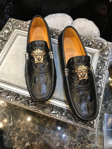 Giày lười versace vân cá sấu