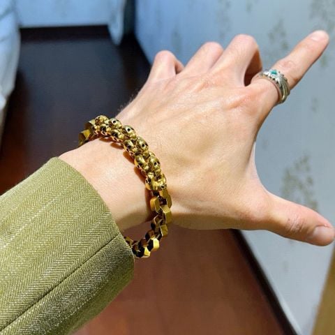 Lắc tay nam Balenciaga* xích vàng đẹp cao cấp