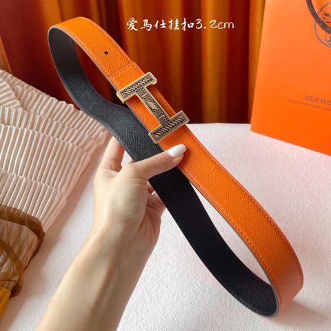 Belt nam nữ HERMES* Dây da sử dụng được cả hai mặt đẹp và tiện lợi cao cấp