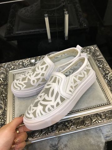 Slip on hoa văn da phối lưới đẹp