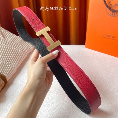 Belt nam nữ HERMES* Dây da sử dụng được cả hai mặt đẹp và tiện lợi cao cấp