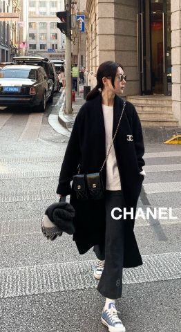 Áo choàng len nữ chanel* dáng dài đẹp sang VIP 1:1