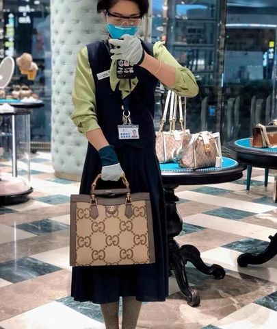 Túi xách nữ GUCCI* 35cm canvas logo đẹp VIP 1:1