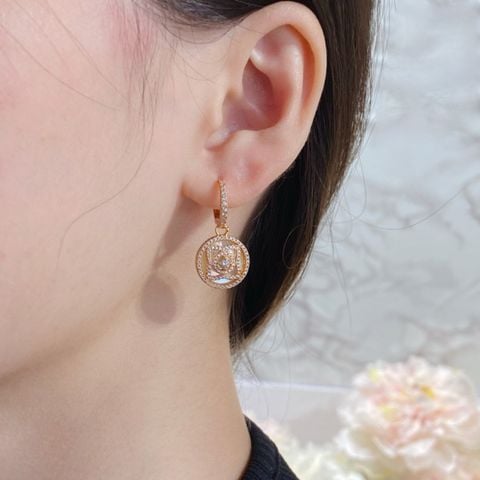 Khuyên CHNEL* nạm kim cao cấp