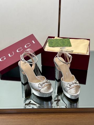 Sandal cao gót GUCC* Horsebit Platform