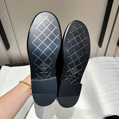 Giày nữ Loafer chanel* da bò đẹp sang VIP 1:1