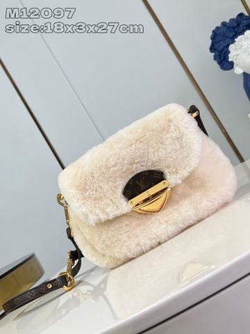 Túi xách nữ L*V lông thú khóa vàng kiểu đẹp sang VIP 1:1