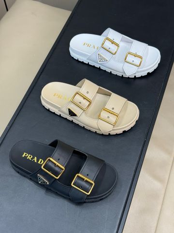 Dép nữ PRADA* hai quai da bò VIP 1:1