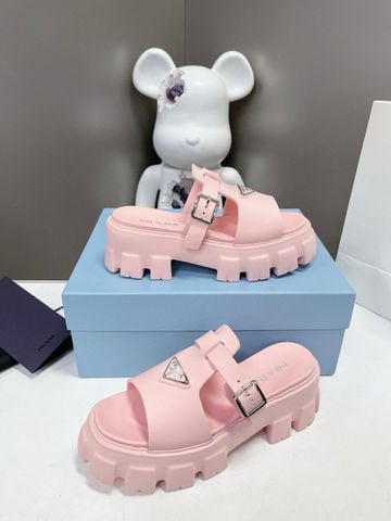 Dép nữ PRADA* đế cao 6cm SIÊU CẤP