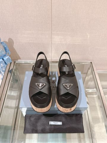 Sandal nữ đế xuồng PRADA* đẹp độc trẻ trung VIP 1:1