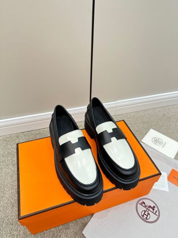 Giày nữ Loafer Hermes* đế cao 6,5cm đẹp sang VIP 1:1
