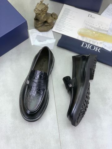 Giày nam Loafer DIOR* da bò phối màu đẹp cao cấp