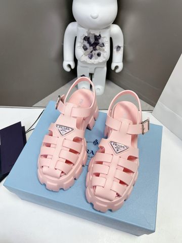 Sandal rọ PRADA* đế Cao 6,5cm đẹp nhiều màu SIÊU CẤP