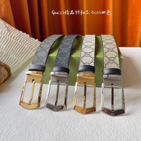 Belt nữ GUCCI* bản 3,0cm dây hoạ tiết logo đẹp SIÊU CẤP