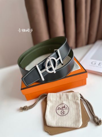 Belt nam HERMES* dây da bò mềm xịn SIÊU CẤP Dây da sử dụng được cả hai mặt đẹp và tiện lợi