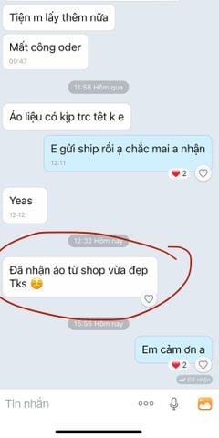 Phản hồi của khách hàng tại Lien Fashion