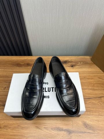 Giày âu BERLUTI* vân cá sấu màu loang đẹp sang VIP 1:1