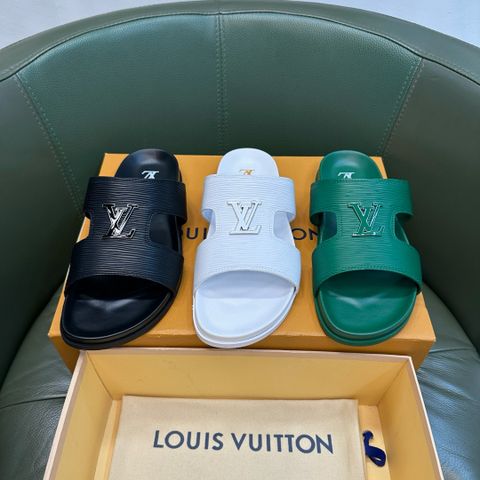 Dép nam L*V da Vân ngang đẹp cao cấp