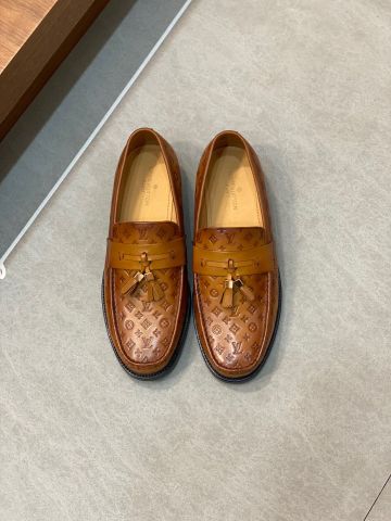 Giày nam Loafer LV* da bò dập nổi hoạ tiết đẹp lịch lãm VIP 1:1