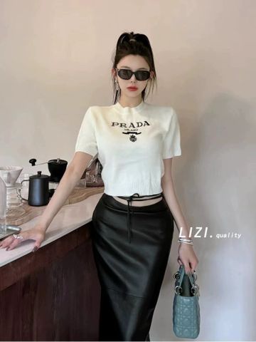 Áo phông len nữ PRADA* cao cấp