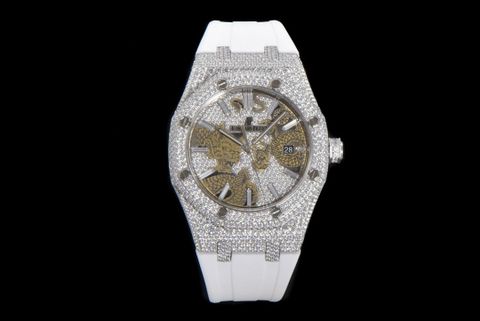 Đồng hồ nam Audemars* Piguet* mặt rồng nạm kim máy cơ dây cao su mẫu mới đẹp chất VIP 1:1