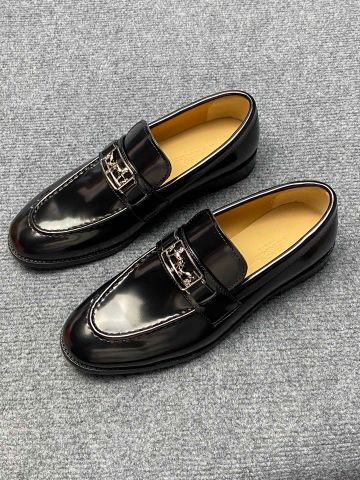 Giày nam Loafer HERMES* da bóng đẹp lịch lãm