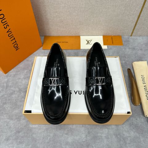 Giày nam Loafer LV* da bóng đẹp lịch lãm VIP 1:1