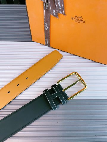 Belt nam nữ HERMES* bản 3,5cm dây da bò lỳ xịn SIÊU CẤP