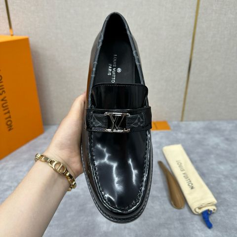 Giày nam Loafer LV* da bóng đẹp lịch lãm VIP 1:1