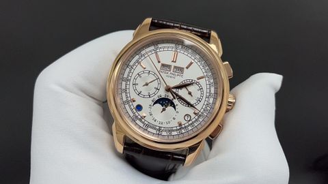 Đồng hồ nam patek* philippe* dây da máy cơ VIP 1:1