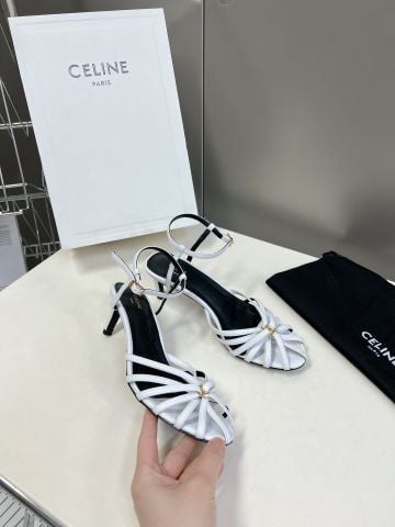 Sandal cao gót ce*line* cao 6cm quai đan rồi kiểu đẹp sang độc đáo VIP 1:1