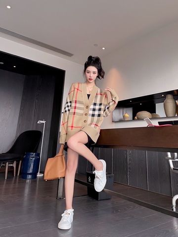 Áo cardigan len Burberry* kẻ đẹp VIP 1:1