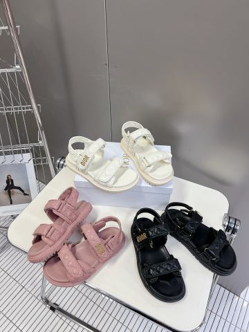 Sandal thể thao Dior* da bò thêu vân caro đẹp độc VIP 1:1