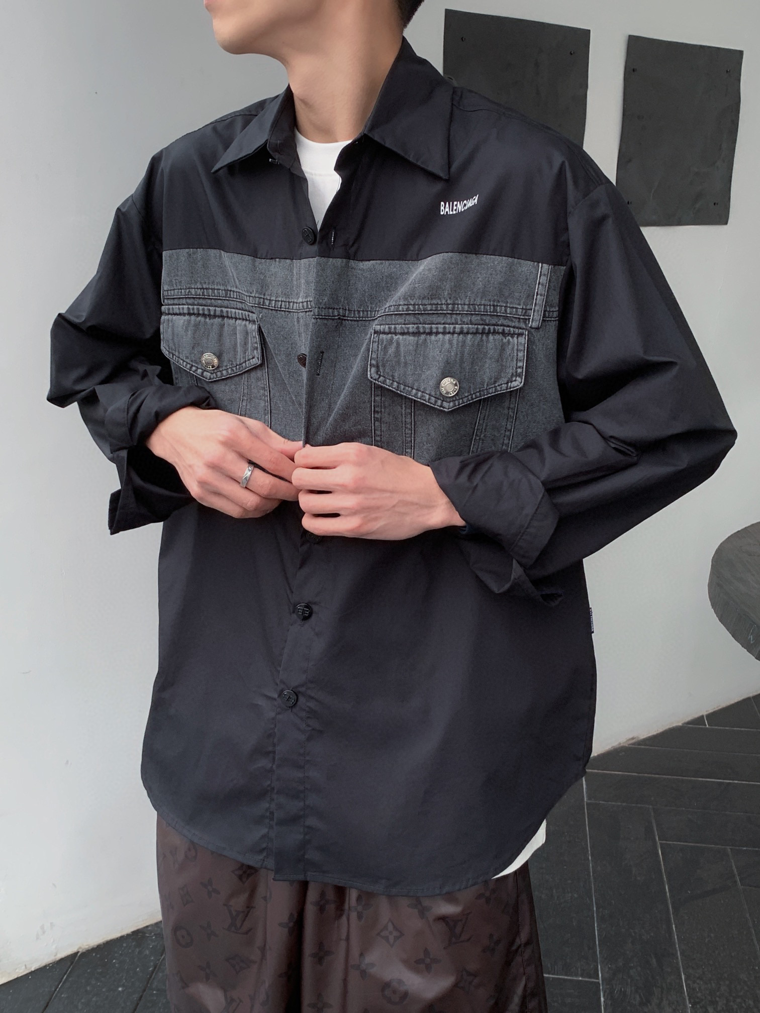 ORDER Áo sơ mi Balenciaga chữ Balenciaga full áo #5 ORDER Áo sơ mi Balenciaga chữ Balenciaga full áo