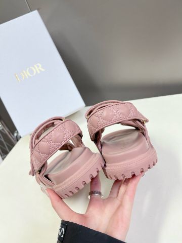 Sandal thể thao Dior* da bò thêu vân caro đẹp độc VIP 1:1