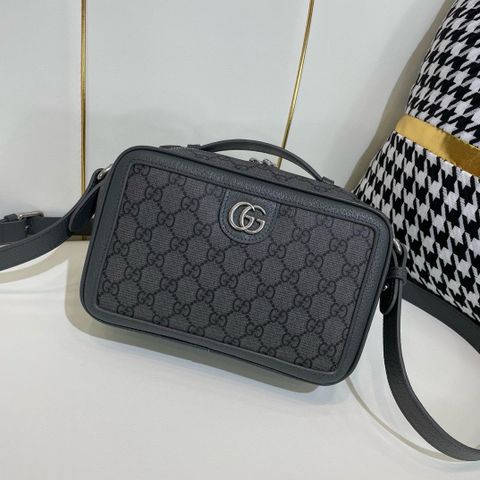 Túi nam GUCCI* hoạ tiết Logo xám canvas đẹp SIÊU CẤP