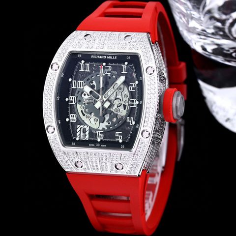 Đồng hồ nam RICHARD* MILLE* thể thao dây cao su mặt nạm kim VIP 1:1