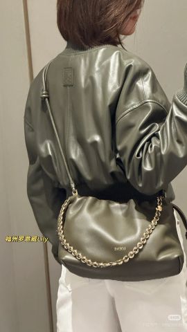 Áo khoác bomber nữ Loe*We* da cừu màu đẹp