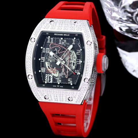 Đồng hồ nam RICHARD* MILLE* thể thao dây cao su mặt nạm kim VIP 1:1