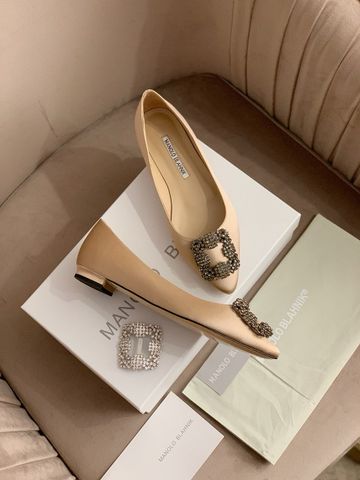 Giày bệt MANOLO* BLAHNIK* lụa satin VIP 1:1