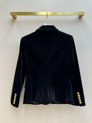 Áo vest nhung BALMAIN* hai hàng khuy vàng đẹp sang VIP 1:1