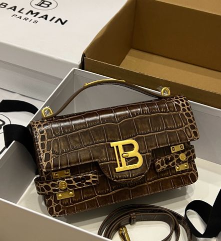 Túi xách nữ BALMAIN* vân cá sấu 23cm mẫu mới cực đẹp sang hàng độc VIP 1:1