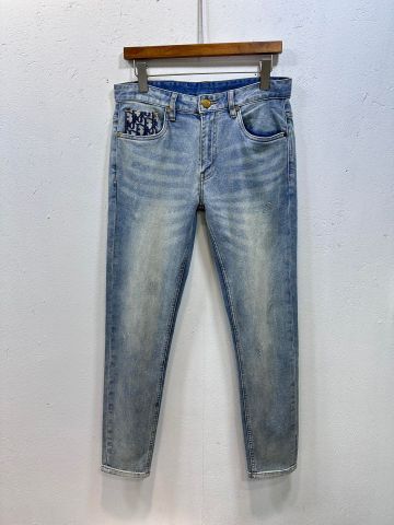 Quần jeans nam DIOR* túi phối hoạ tiết oblique đẹp VIP 1:1