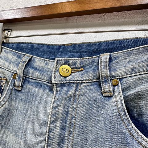 Quần jeans nam DIOR* túi phối hoạ tiết oblique đẹp VIP 1:1
