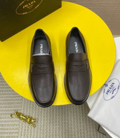 Giày nam Loafer PRADA* da nhám đẹp lịch lãm cao cấp