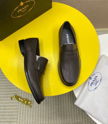 Giày nam Loafer PRADA* da nhám đẹp lịch lãm cao cấp