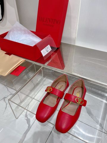 Giày bệt VALENTINO* da cừu mềm đẹp khoá vàng VIP 1:1