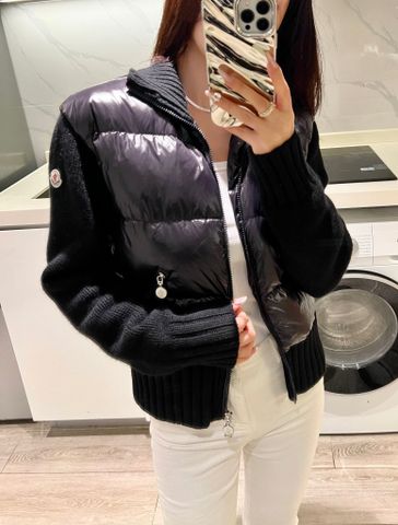 Áo phao nữ moncler* tay phối len đẹp VIP 1:1